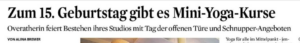 Artikel Koelner Stadtanzeiger Tempelglueck Overath