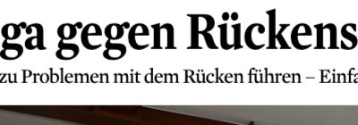 Kölner Stadtanzeiger berichtet über uns: Yin Yoga gegen Rückenschmerzen